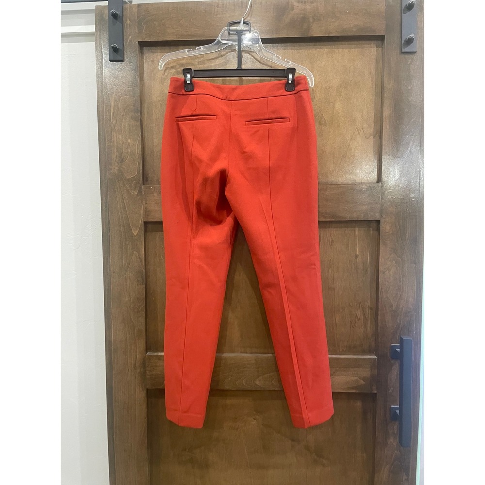 Express Columnist Red Ankle Dress Pants Mid Rise Slim Tapered Workwear L77 - Picture 4 of 9